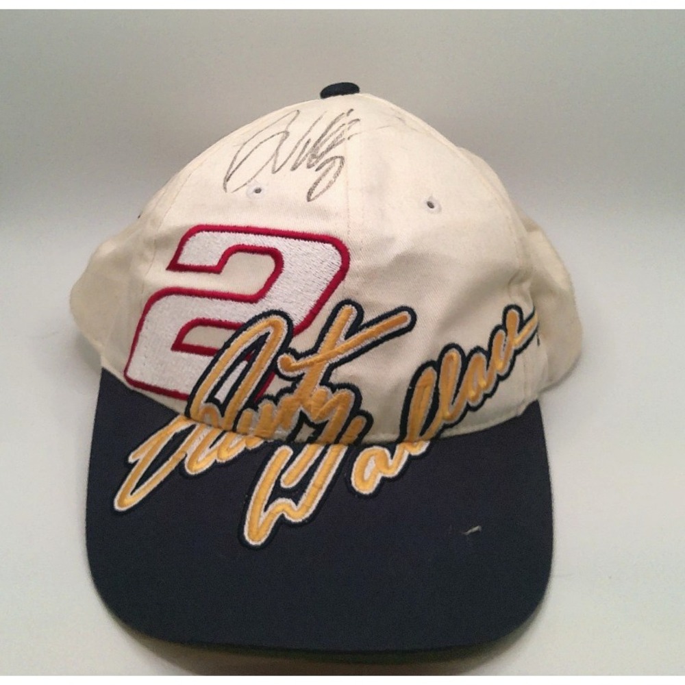 Rusty Wallace #2 Miller Lite Chase Authentics Hat Signed Autograph VTG NASCAR
